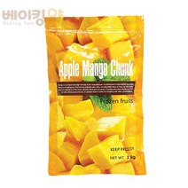 베이킹얌 선인 냉동망고청크 1kg + 아이스박스 포함