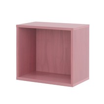 에이치엔하나 공간박스 1단2단3단4단 책장 칼라박스 낮은책장 수납형서랍, 공간1단(진달래)