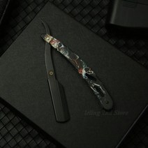 전문가용 수동 면도기 스트레이트 에지 스테인레스 스틸 이발사 면도 접이식 면도 수염 커터, G