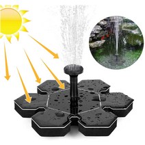 태양열 미니분수대 전원주택 정원 펌프 연못 조경, 1.5W 직사광선