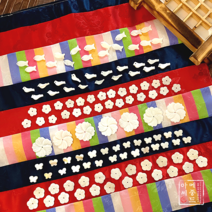 메종드아씨 빛고운 자개 장식 모음/비녀만들기/혼주 브로치 재료/전통 공예 재료, 12mm자개꽃3개