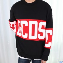 오마보이 남성용 배색 사이먼 드랍숄더 맨투맨