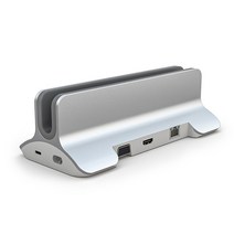 도킹스테이션 외장하드 하드도킹 워크스테이션수직 노트북 스탠드 USB C 도킹 스테이션 12 인 1 HDMI 호환, 01 은