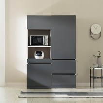 [2만원 즉시할인]장인가구 스페이스 광폭 1200 광파오븐 렌지대 주방수납장, 올진그레이