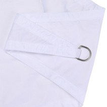 비가림천막 카페어닝 차양막 222 삼각형 태양 그늘 항해 야외 안뜰 자외선 차단제 천막 방수 대피소 다양한 색상, White