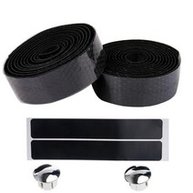 로드 MTB 자전거 핸들바 부품 자전거 핸들 바 테이프 도로 자전거 미끄럼 방지 실리카 젤 EVA 충격 흡수 핸들 바 테이프 사이클링 랩 엔드 플러그, 05 Black