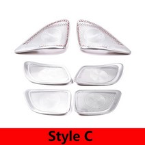 벤츠 호환 카오디오뱅크 카 오디오 자동차 스피커 메르세데스 벤츠 C 클래스 W206 2022 스테인레스 스틸 실, 03 Style C