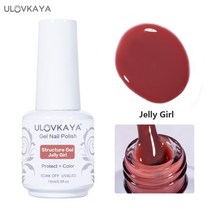 자동차 베이스 헤드라이트 전구 ULOVKAYA-아이스 구조 UV/LED 핑크 매니큐어 젤 15ml 바니시 오래 지속되, 한개옵션1, 19 Jelly Girl
