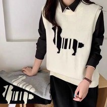 수맘 수엠W 여성 니트 조끼 W04 퍼피베스트