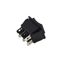 견고한 1X DPDT 20 Amps 유지 6 핀 ON / OFF 자동차 선박용 인스턴트 로커 스위치 32x26x33mm 오토바이 용, 한개옵션0