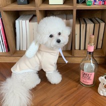 혼멘 가을 무지 후드 맨투맨 강아지옷 고양이옷, 베이지