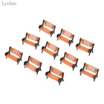 공원벤치 열매 수명 개 플라스틱 공원 벤치 모델 풍경 홈 용품, 한개옵션0