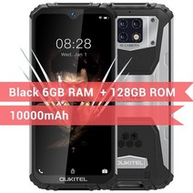 핸드폰 싸게 사는 법 oukitel wp6 6GB 128GB 10000mah 스마트폰 6 33939 fhd 방수 휴대 전화 옥타 코어 48mp 트리플 카메라 견고한 전화, 브라질 지역, 검은색