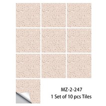 테라조타일 바닥셀프시공 바닥데코타일테라초 스타일 스티커 10/15/20/30cm 주방 욕실 옷장 가정 장식, 08 MZ-2-247_04 20cmX20cmX10pcs