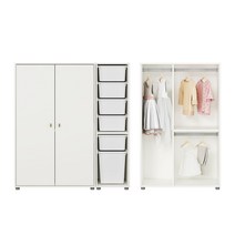 한샘 보나 긴옷형 베이비장 세트 박스형 114cm, B:그레이_골드(B)