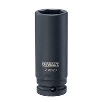 DEWALT 1/2인치 드라이브 임팩트 소켓 딥 6 PT 22MM