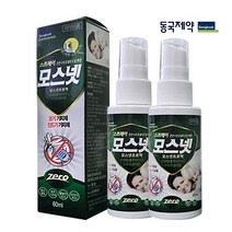 동국제약 모기 진드기 기피제 모스넷 스프레이 60ml X 2개, 단품 free