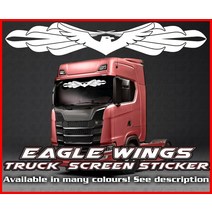 스카니아트럭 부품 for Eagle lorry Truck wind screen sticker glass cab window hgv man daf scania iveco, 주황색