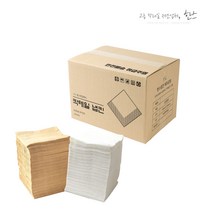 한스 칵테일냅킨 갈색 백색 1박스 3000매, 갈색지