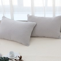 한성실업 국내산 순면 피그먼트 베개커버, 02)엠보 베개커버_그레이