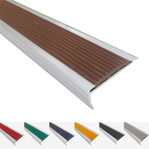 계단논슬립 알루미늄 고무논슬립, 노랑, 1M