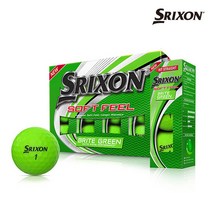 스릭슨 소프트필 브라이트 무광 골프공 2피스 43mm, 그린, 24개