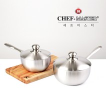 셰프마스터 스텐316 통3중 18cm/20cm 인덕션편수냄비, 20cm