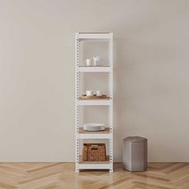 스피드랙 조립식 철제 틈새 선반 가로500mm, 500x500, 1650_5단, 블랙, 1개