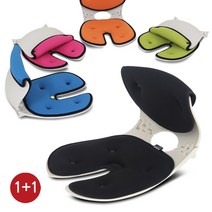 [오리백 의자] 1+1 바른 자세교정 의자 허리 골반 디스크 교정 척추 측만 체형교정의자 브랜드K인증 올바른 자세 개념부터가 다름니다! 월수금화목토의자, 오리백 베이직형-블랙