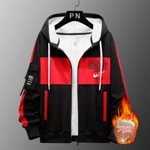 남성 점퍼 기모 후드 집업 바람막이