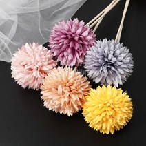 밤송이 플라워 디퓨저 우드(나무) 스틱 꽃 인테리어소품 핸드메이드 재료, 옐로우