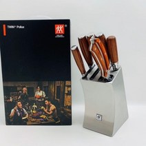 헹켈 즈윌링 칼세트 7종 독일 쌍둥이칼 올 스테인레스, 상세 페이지 참고, 빨간색_60° 이상_18cm_13cm