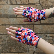 커버드 여성 다이아 반장갑 봄가을장갑