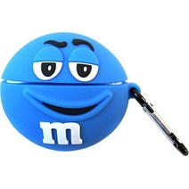 일본직발송 2. ノー品 MMS AIRPODS AIRPODS PRO 실리콘 케이스 카라비나 첨부 전 3색 에어포즈 엠앤드엠스, BLUE 블루