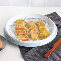 꼬망뜨 항균 다용도 채반 국내생산 - 식기 건조대 가능, 블루