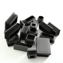 pvc관 pvc파이프 배관 부속 배관자재 연결 의자 다리 파이프용 블랙/화이트 인서트 15mm ~ 100mm 가구 사, 02 Black_27 13x13mm -6Pcs