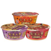 만한대찬 마라우육면 홍샤오우욱면 진미우육면 컵라면 204g 4개, 마라우육면2입+홍샤오우육면2입