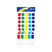 플로엠 2016 도형 스티커 다양한 크기, 5개