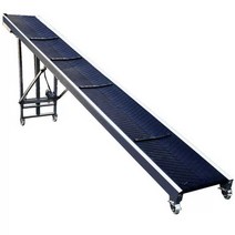 이동식 컨베이어 벨트 상하차 전동 운반 레일 이송기, 3m 40cm