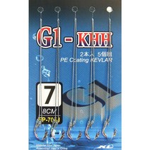 KD조구 G1묶음바늘 FP-705J 눌림바늘 무미늘 붕어낚시, 4호