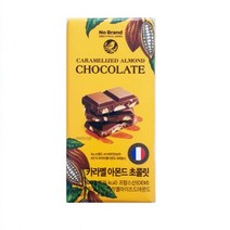 노브랜드 카라멜 아몬드 초콜릿 100g 1개