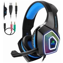 Xbob / ps4 / 스위치 / 노트북 / 전화 LED 조명용 게이머 헤드폰