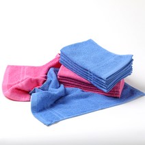 행주 10장 6900원 순면 극세사 물수건 업소 송월 가정 주방 컬러 호텔 바둑 2중 극세사 차량 미세먼지 세차 걸레, 04 모던리빙30수 행주 분홍, 1세트