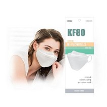 와이엠 황사보건용마스크 KF80 대형 화이트 1매 50매, 1BOX, 50EA