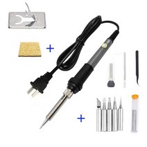 전기용접기 스포트용접기 미니스폿용접기 Timostention-온도 조절 전기 납땜 인두 60W 회색 가정용 공구, 06 Grey Package 4_01 60W_02 EU