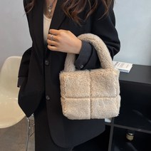 몽글몽글 6칼라 네모토트백 뽀글이가방 겨울가방