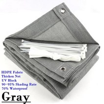 접이식어닝 테라스어닝 수동어닝 맞춤형 두꺼운 차양 그물 정원 퍼걸러 태양 가리개 자외선 방지 그늘 패브릭 자동차 천막 야외 음영 항해 그늘막, Gray+3x4m