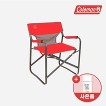 콜맨 접이식 캠핑의자 덱 레드 브리즈체어 2000019421