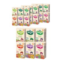 요미요미 유기농주스 125ml 사과배4+사과배포도4+과일믹스4+레드비트골든사과4+보라당근포도4+야채믹스4(총24팩), 1세트, 사과배+사과배포도+과일믹스+레드비트골든사과+보라당근 포도+야채믹스