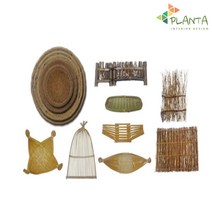 플란따 등나무 대나무 주방소품 뷔페소품 식당소품, 05.배모양튀김바구니-중